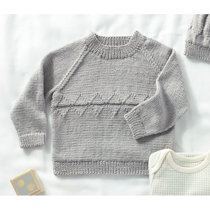 Diamond Baby Sweater and Hat 4ply Knitting Pattern 