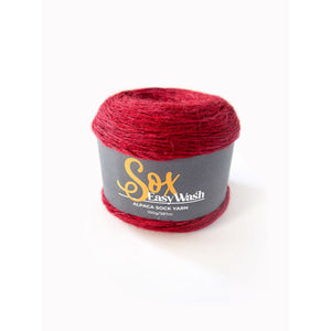 Easy Wash Sox Alpaca Sock Yarn 898 Red 