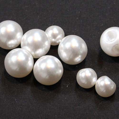 Faux Pearl Channel Shank Buttons 15mm 