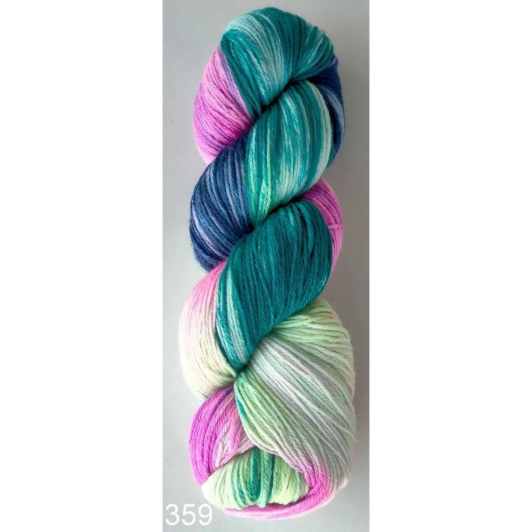 Hand Painted Socks 4ply Super Fine Merino 100g 359 Sherbet Brights 
