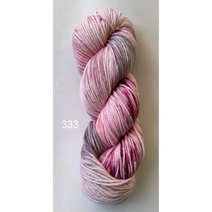 Hand Painted Super Fine Merino DK 333 Pinks