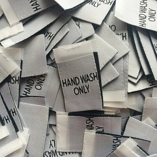 Hand Wash Only Sew In Labels 