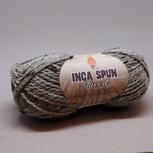 Inca Spun Donegal Tweed Worsted 10 Ply 401 Light Grey Tweed - dyelot 251711