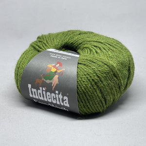 Indiecita Easy Wash DK 100% Baby Alpaca Apple Green Melange 