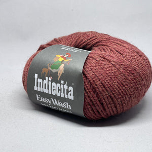 Indiecita Easy Wash DK 100% Baby Alpaca Brick Melange 