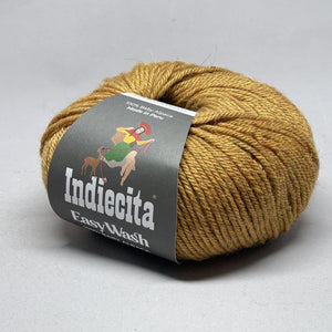 Indiecita Easy Wash DK 100% Baby Alpaca Mustard Melange 