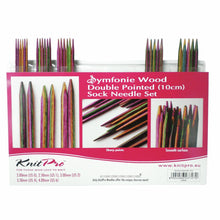 Load image into Gallery viewer, KnitPro Symfonie Wood Double Pointed Sock Needle Set 10cm 
