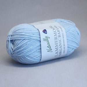 Lammermoor Organic Baby 4ply Sky Blue 
