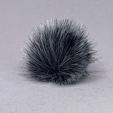 Load image into Gallery viewer, Mokuba faux fur pom pom balls small 45mm - #4 charcoal grey
