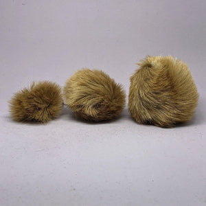 Mokuba faux fur pom pom balls small 45mm - # 43 tan