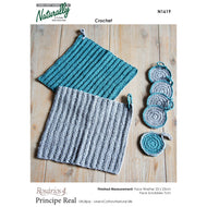N1619 Crochet Face Scrubbies and Face Washer Pattern in DK / 8Ply 