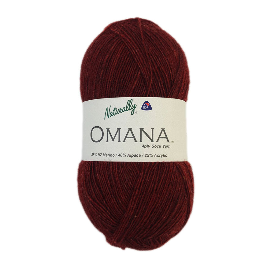 Omana Sock Wool New Zealand luxury blend yarn at Knitnstitch