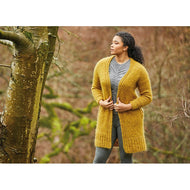 Rowan Horizon Long Cardigan Pattern 