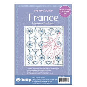 Sashiko World France - Ballerina and Cornflowers Kit 