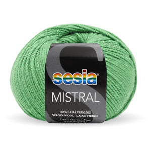 Sesia Mistral Fine Merino Unshrinkable 4ply Wool Leaf Green (0487) 