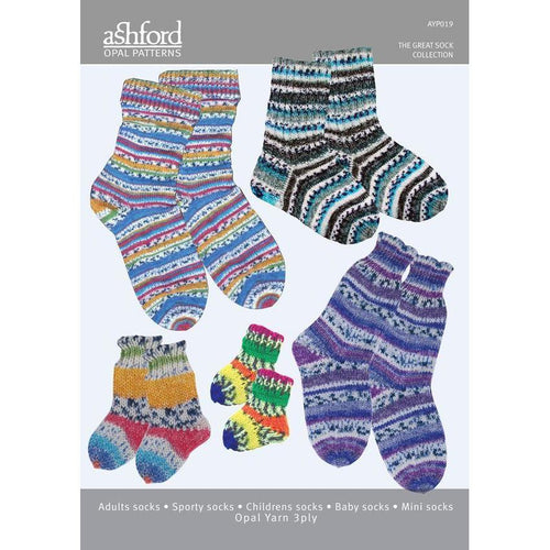 The Great Sock Collection of Patterns for Opal Sock 4 Ply Yarn