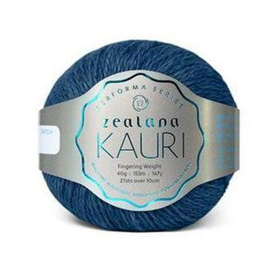 Zealana Kauri Fingering K15 Blue Awa